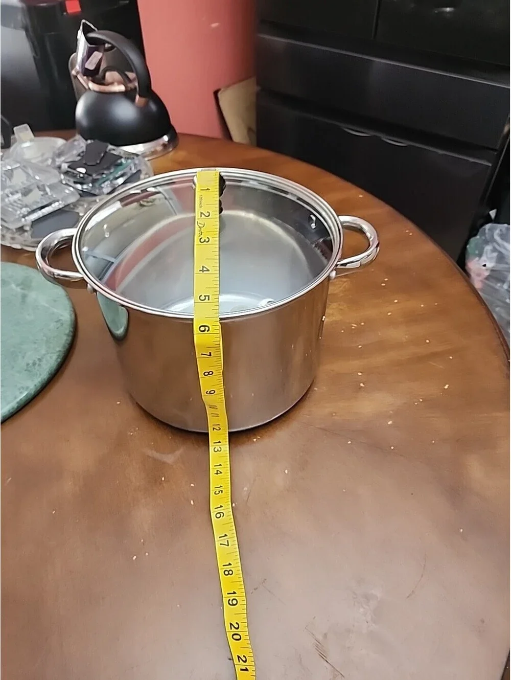 Chefmate Stainless Steel Pasta Pot with Colander Insert & Glass Lid 8 Qt NEW